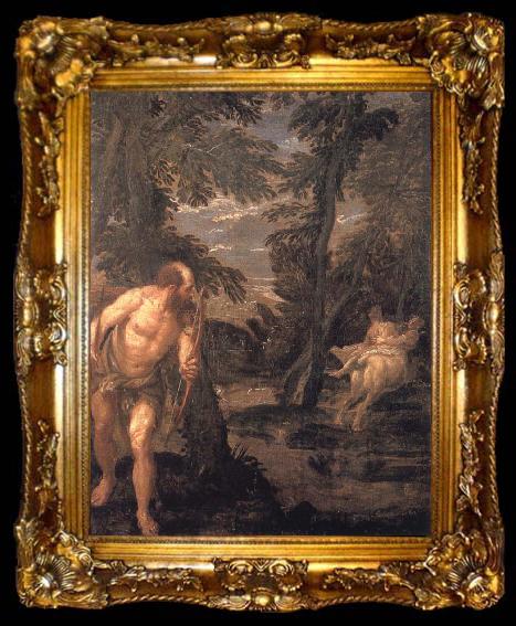 framed  VERONESE (Paolo Caliari) Hercules,Deianira and the centaur Nessus,late Work, ta009-2